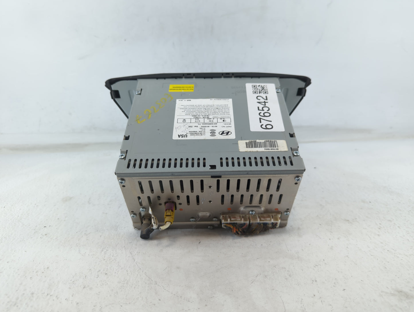 2014-2016 Hyundai Elantra Radio AM FM Cd Player Receiver Replacement P/N:96170-3X156GU Fits Fits 2014 2015 2016 OEM Used Aut