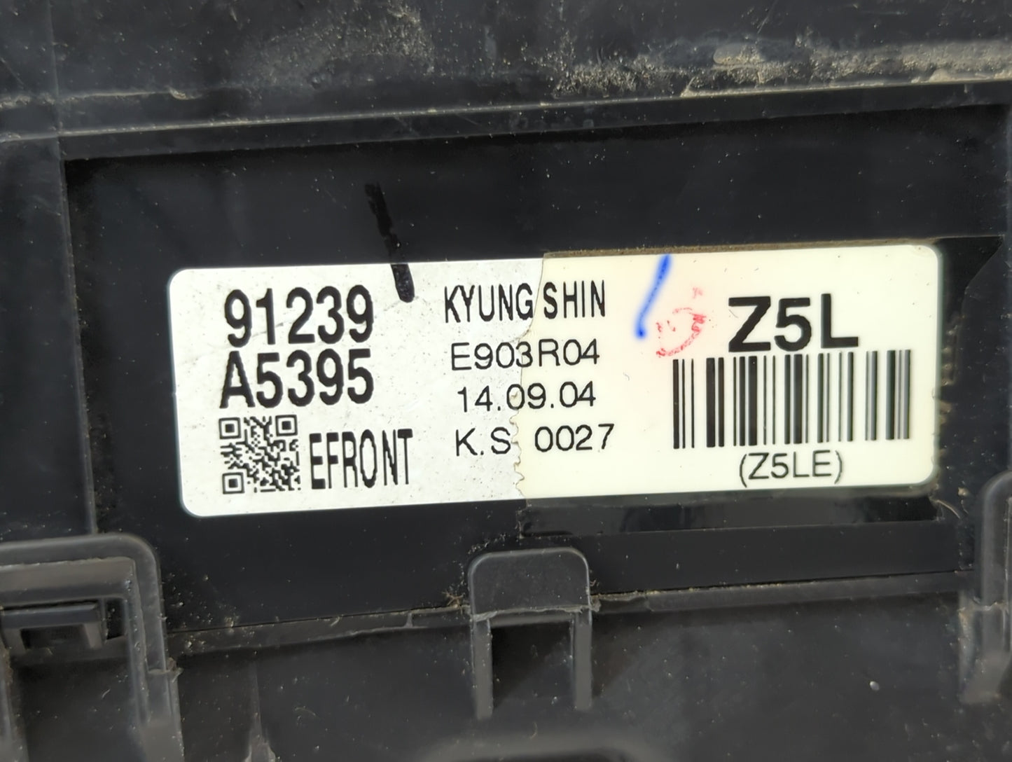 2014-2015 Hyundai Elantra Fusebox Fuse Box Panel Relay Module P/N:91239 A5395 Fits Fits 2014 2015 OEM Used Auto Parts - Oemu