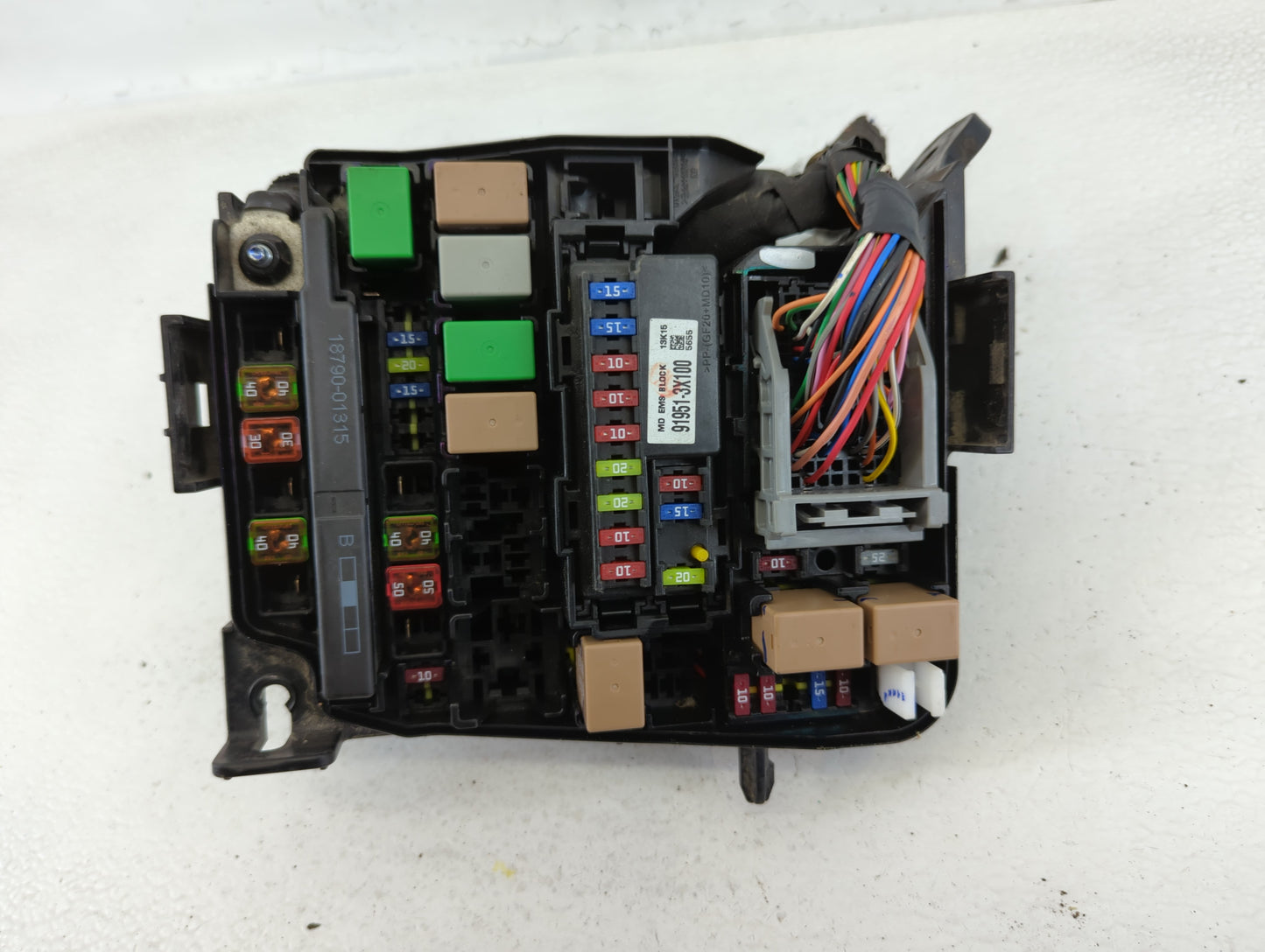 2014-2016 Hyundai Elantra Fusebox Fuse Box Panel Relay Module P/N:91951-3X710 Fits Fits 2014 2015 2016 OEM Used Auto Parts -