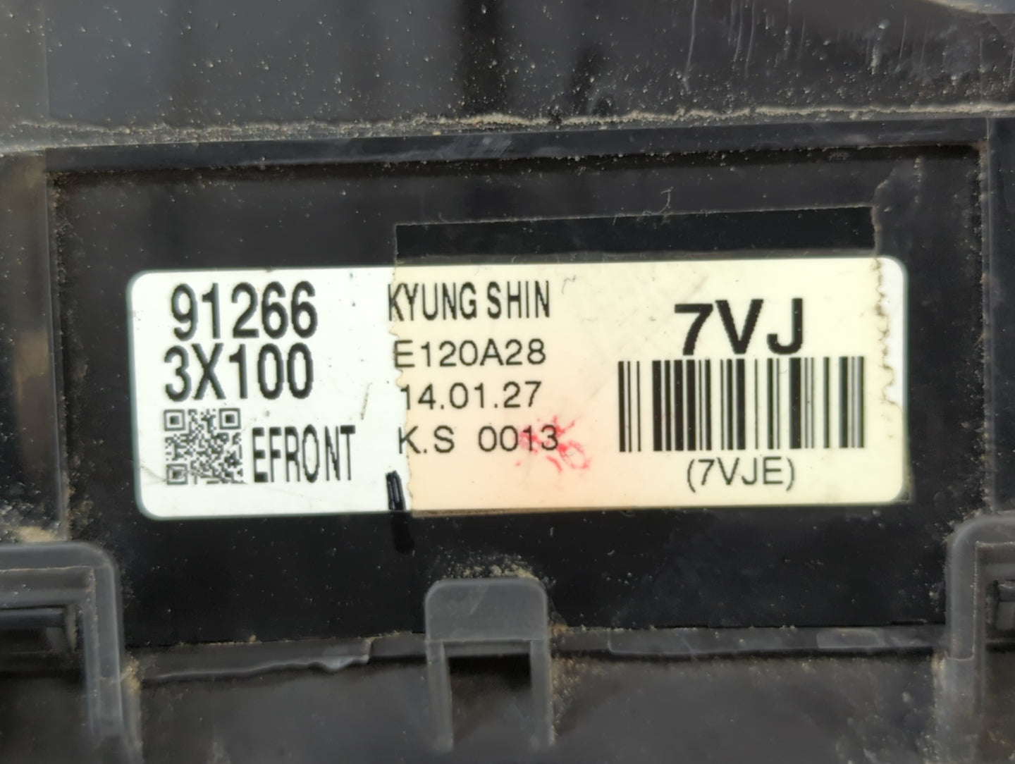 2014-2016 Hyundai Elantra Fusebox Fuse Box Panel Relay Module P/N:91266 3X100 Fits Fits 2014 2015 2016 OEM Used Auto Parts -