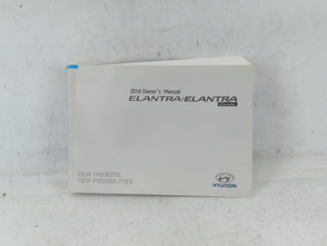 2014 Hyundai Elantra Owners Manual Book Guide P/N:E3X0-EU42E OEM Used Auto Parts - Oemusedautoparts1.com