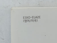 2014 Hyundai Elantra Owners Manual Book Guide P/N:E3X0-EU42E OEM Used Auto Parts - Oemusedautoparts1.com