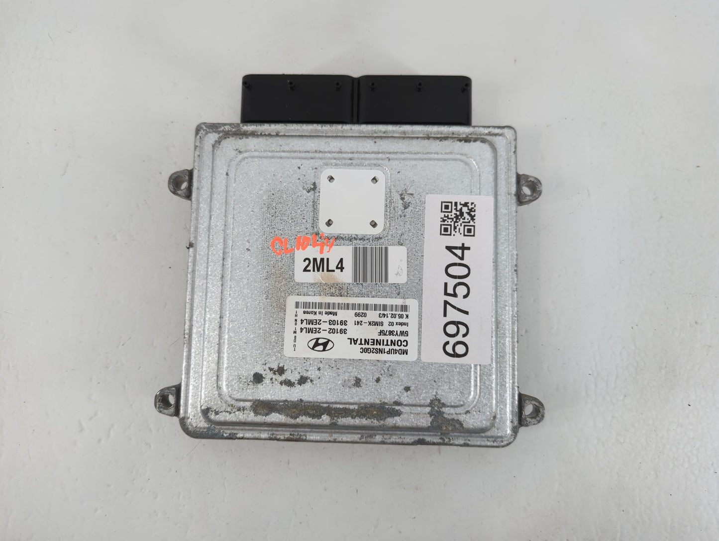 2014-2016 Hyundai Elantra PCM Engine Control Computer ECU ECM PCU OEM P/N:39103-2EML4 39102-2EML4 Fits Fits 2014 2015 2016 O