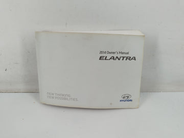 2014 Hyundai Elantra Owners Manual Book Guide P/N:A3Y0-ES43DE OEM Used Auto Parts - Oemusedautoparts1.com