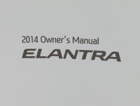 2014 Hyundai Elantra Owners Manual Book Guide P/N:A3Y0-EC43DE OEM Used Auto Parts - Oemusedautoparts1.com