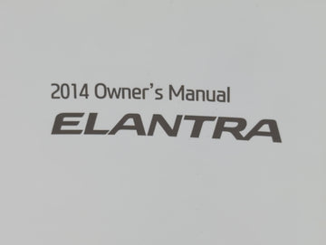2014 Hyundai Elantra Owners Manual Book Guide P/N:A3Y0-EC43DE OEM Used Auto Parts