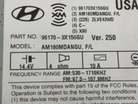 2014-2016 Hyundai Elantra Radio AM FM Cd Player Receiver Replacement P/N:96170-3X156 Fits Fits 2014 2015 2016 OEM Used Auto 