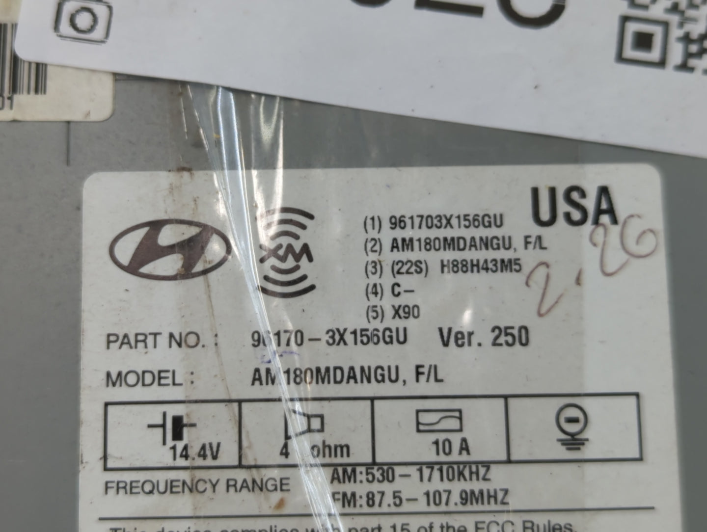 2014-2016 Hyundai Elantra Am Fm Cd Player Radio Receiver - Oemusedautoparts1.com