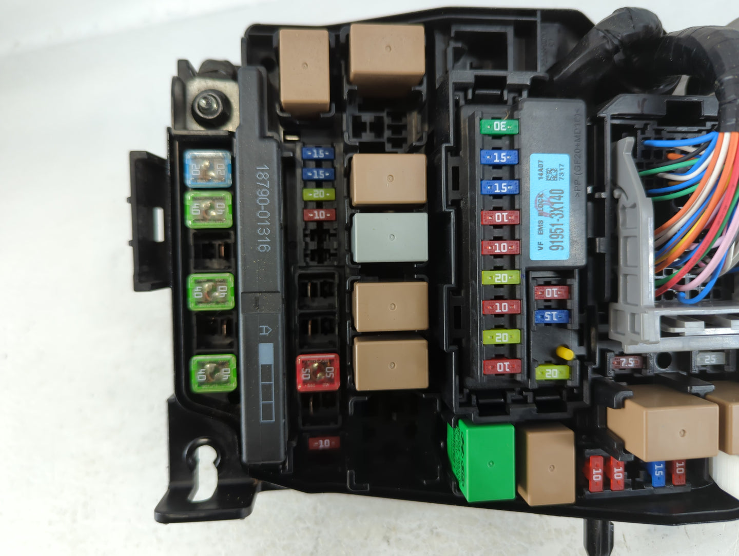 2014-2015 Hyundai Elantra Fusebox Fuse Box Panel Relay Module P/N:91951-3X140 91238A5995 Fits Fits 2014 2015 OEM Used Auto P