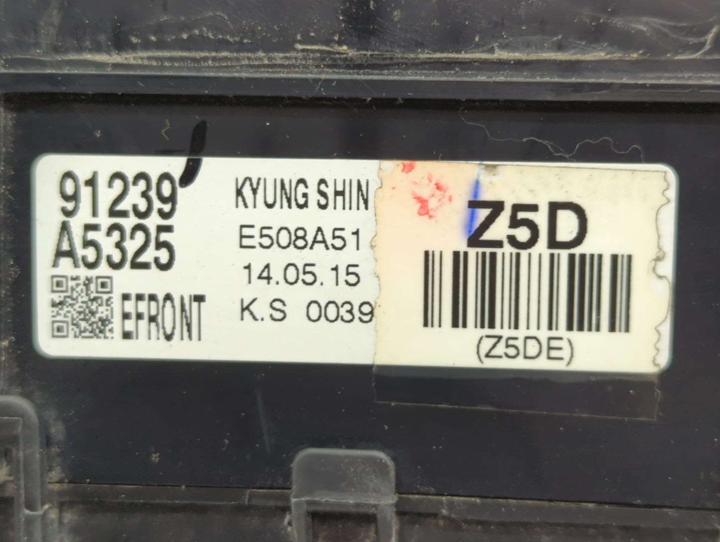 2014-2015 Hyundai Elantra Fusebox Fuse Box Panel Relay Module P/N:91239 A5325 Fits Fits 2014 2015 OEM Used Auto Parts - Oemu