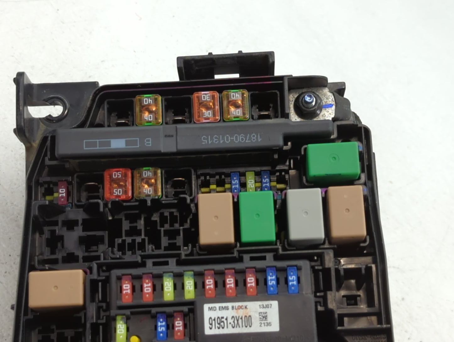2014-2016 Hyundai Elantra Fusebox Fuse Box Panel Relay Module P/N:91951-3X710 Fits Fits 2014 2015 2016 OEM Used Auto Parts -