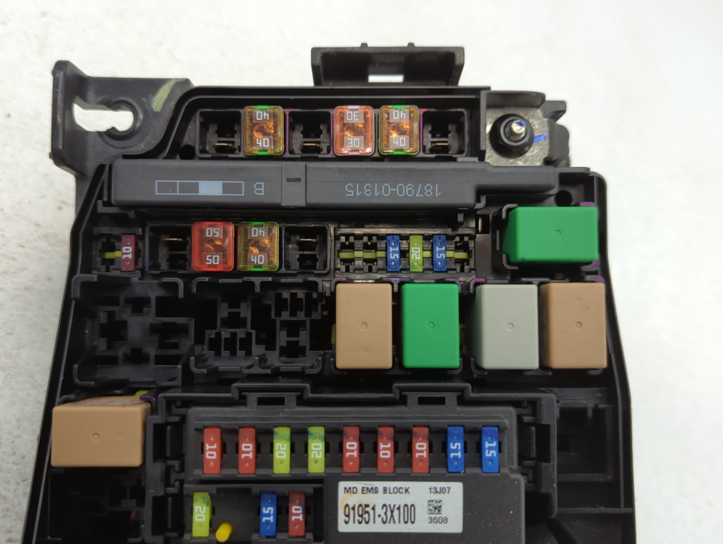 2014-2016 Hyundai Elantra Fusebox Fuse Box Panel Relay Module P/N:91951-3X100 Fits Fits 2014 2015 2016 OEM Used Auto Parts -