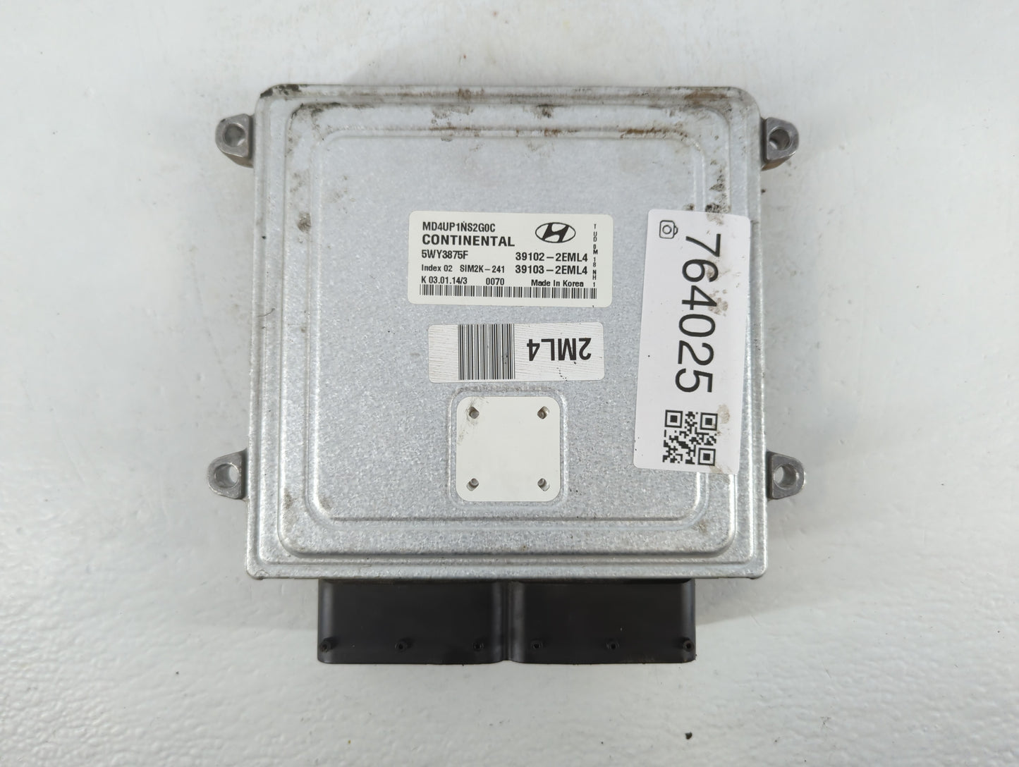 2014-2016 Hyundai Elantra PCM Engine Control Computer ECU ECM PCU OEM P/N:39103-2EML4 39102-2EML4 Fits Fits 2014 2015 2016 O