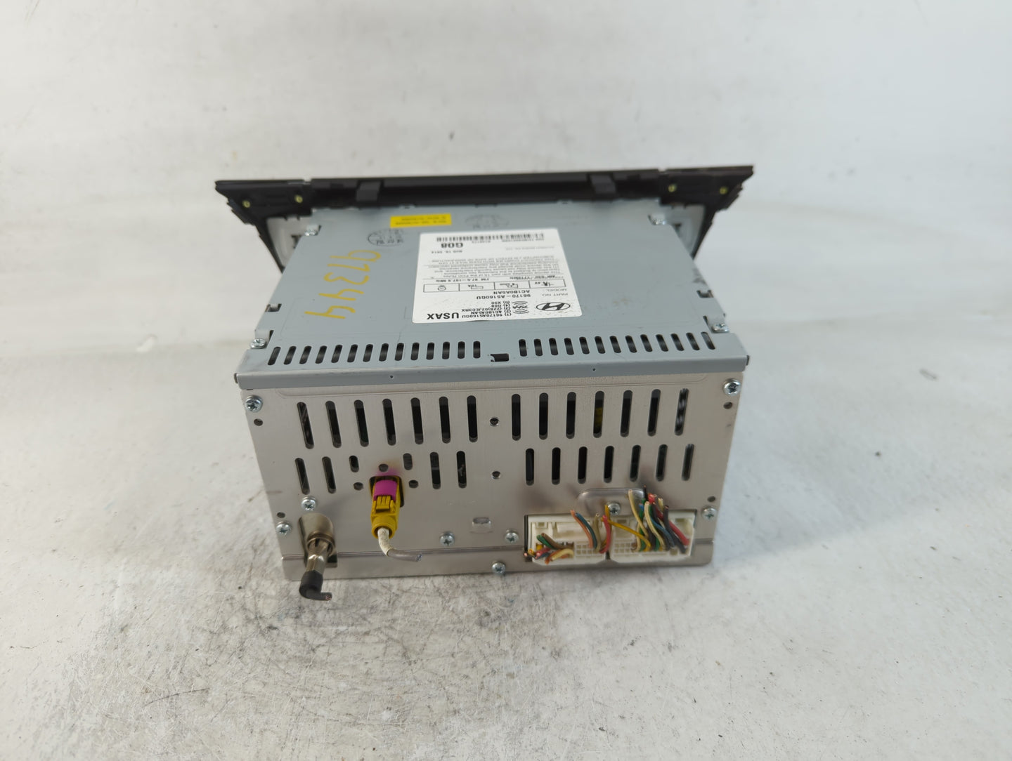 2014-2015 Hyundai Elantra Radio AM FM Cd Player Receiver Replacement P/N:96170-A5160GU Fits Fits 2014 2015 OEM Used Auto Par