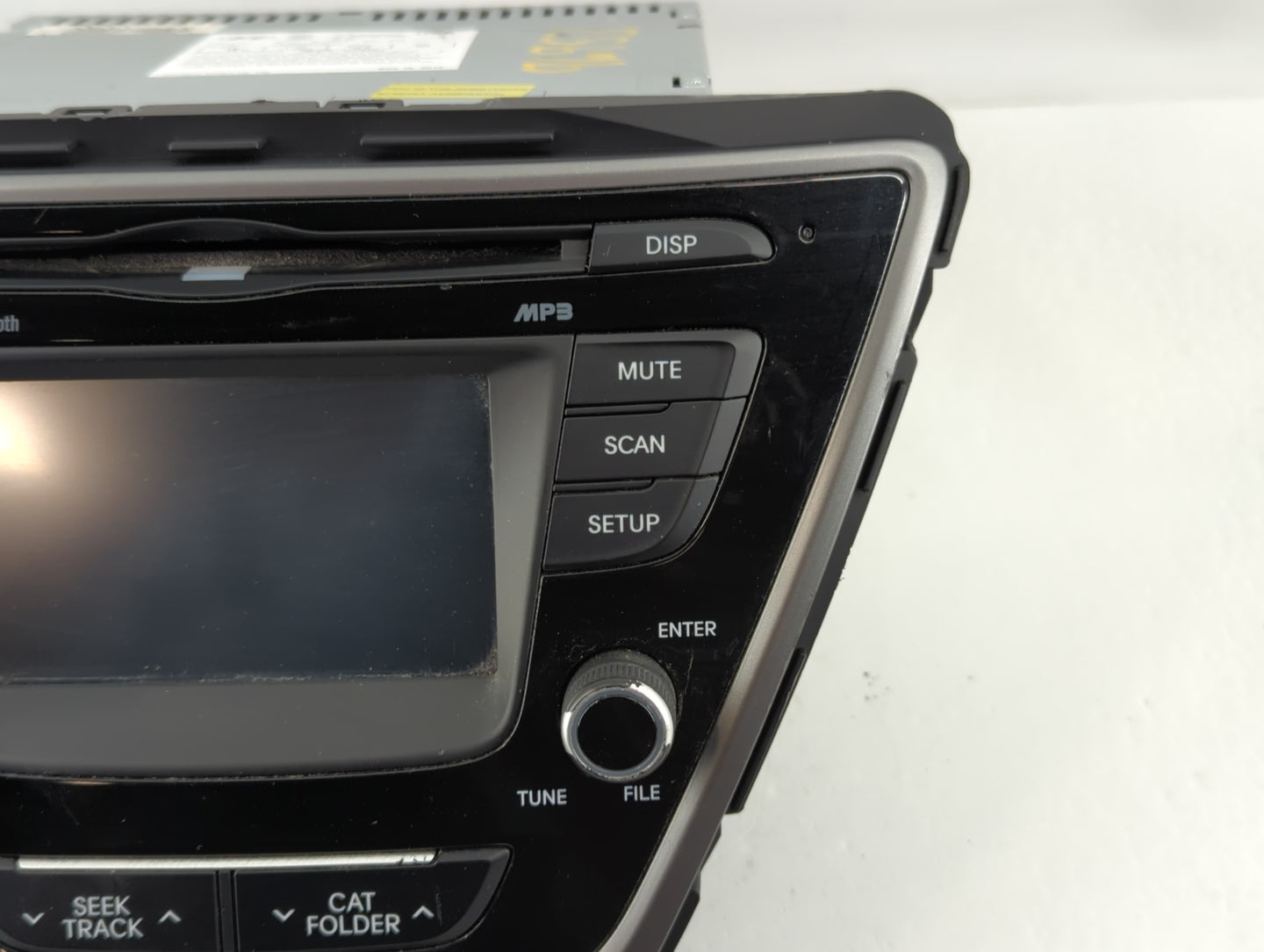 2014-2016 Hyundai Elantra Radio AM FM Cd Player Receiver Replacement P/N:96180-3X165GU Fits Fits 2014 2015 2016 OEM Used Aut