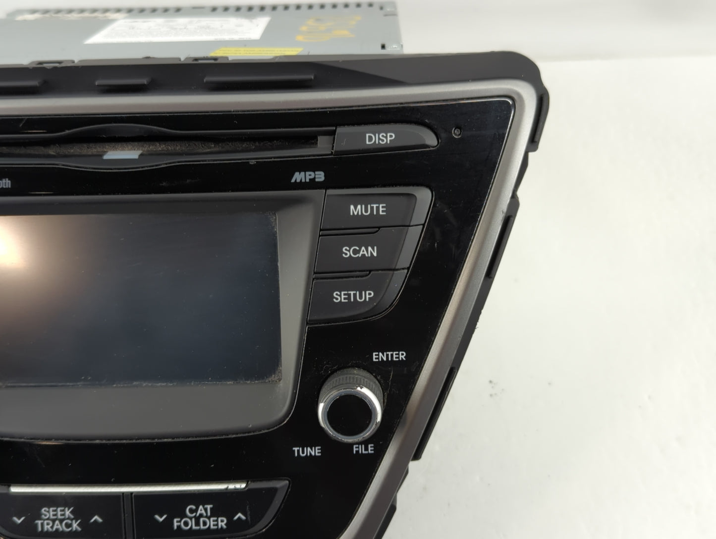 2014-2016 Hyundai Elantra Radio AM FM Cd Player Receiver Replacement P/N:96180-3X165GU Fits Fits 2014 2015 2016 OEM Used Aut