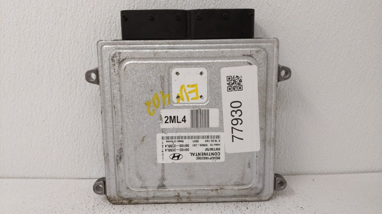 2014-2016 Hyundai Elantra PCM Engine Control Computer ECU ECM PCU OEM P/N:39102-2EML6 39103-2EML6 Fits Fits 2014 2015 2016 O