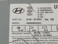 2014-2016 Hyundai Elantra Radio AM FM Cd Player Receiver Replacement P/N:96180-3X165GU Fits Fits 2014 2015 2016 OEM Used Aut