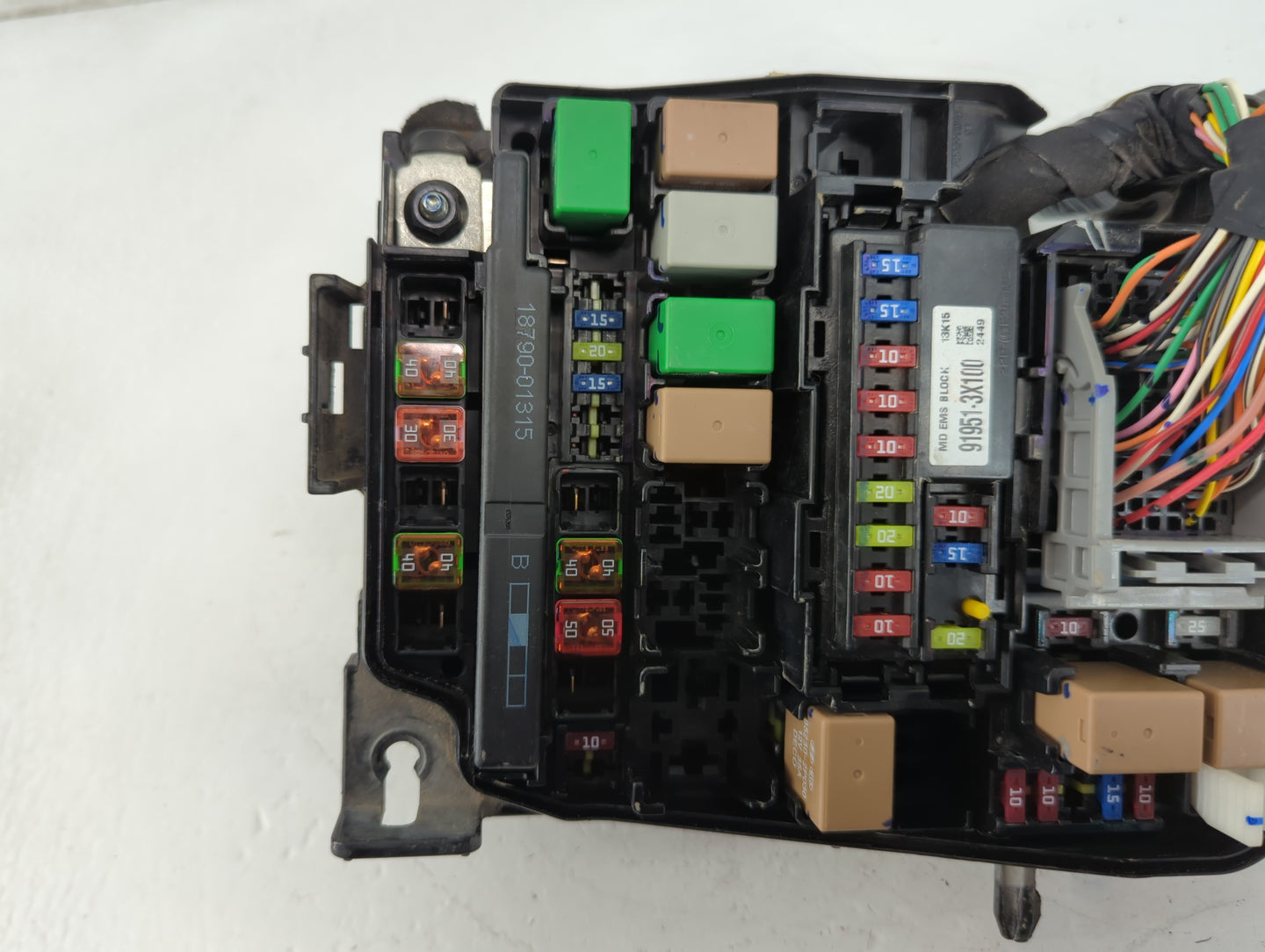 2014-2016 Hyundai Elantra Fusebox Fuse Box Panel Relay Module P/N:91951-3X710 Fits Fits 2014 2015 2016 OEM Used Auto Parts -