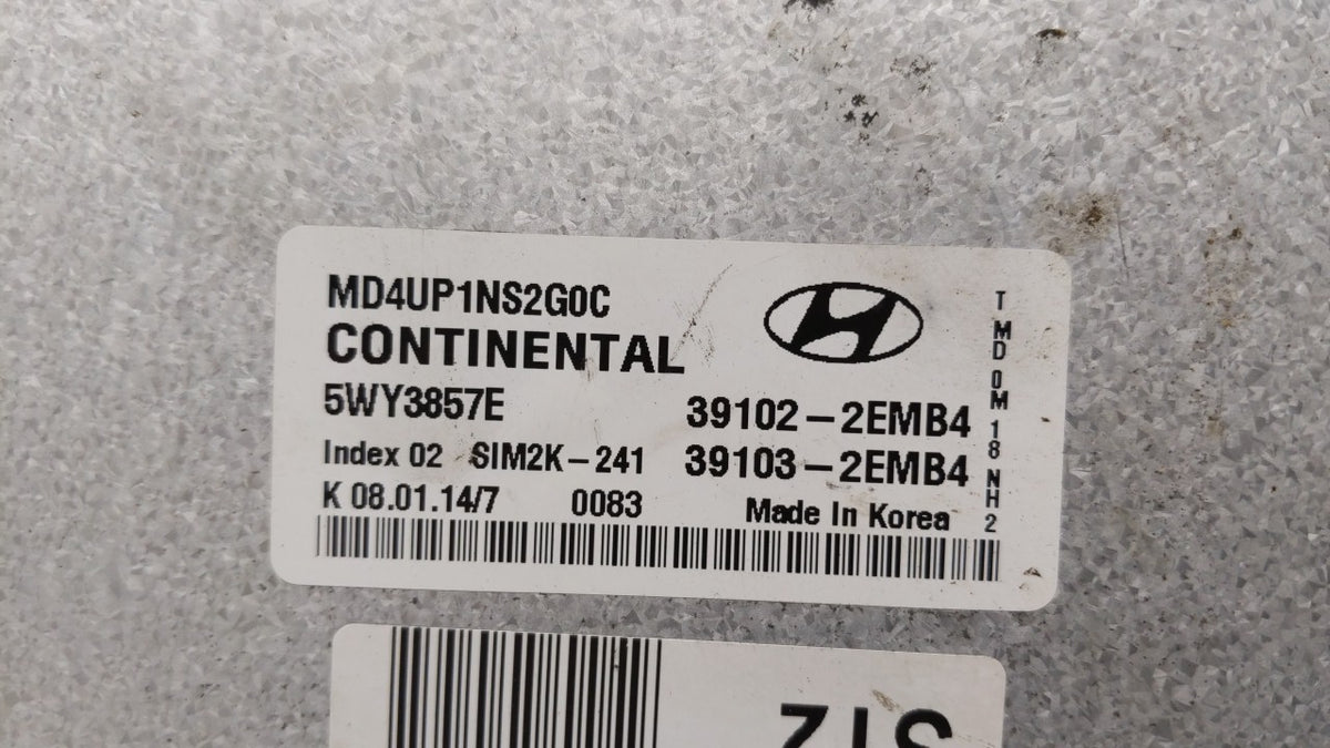 2014-2016 Hyundai Elantra PCM Engine Control Computer ECU ECM PCU OEM OEM Used Auto Parts - Oemusedautoparts1.com