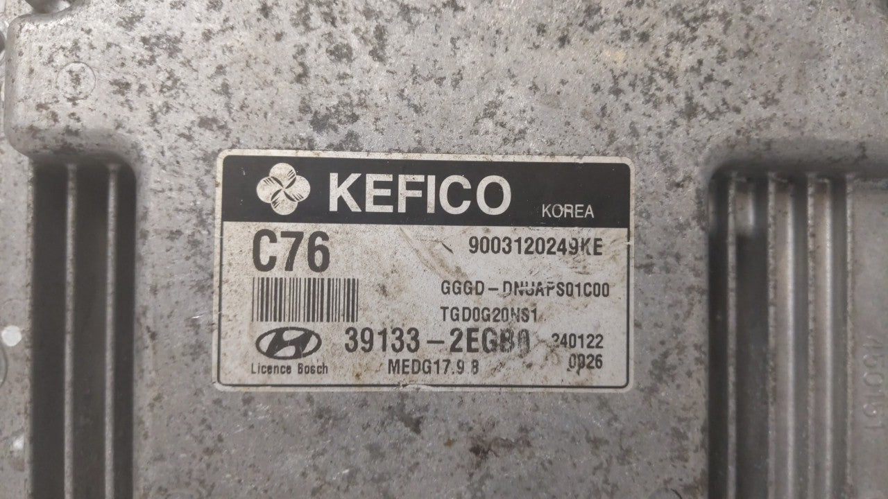 2014-2016 Hyundai Elantra PCM Engine Control Computer ECU ECM PCU OEM P/N:39133-2EGB0 Fits Fits 2014 2015 2016 OEM Used Auto