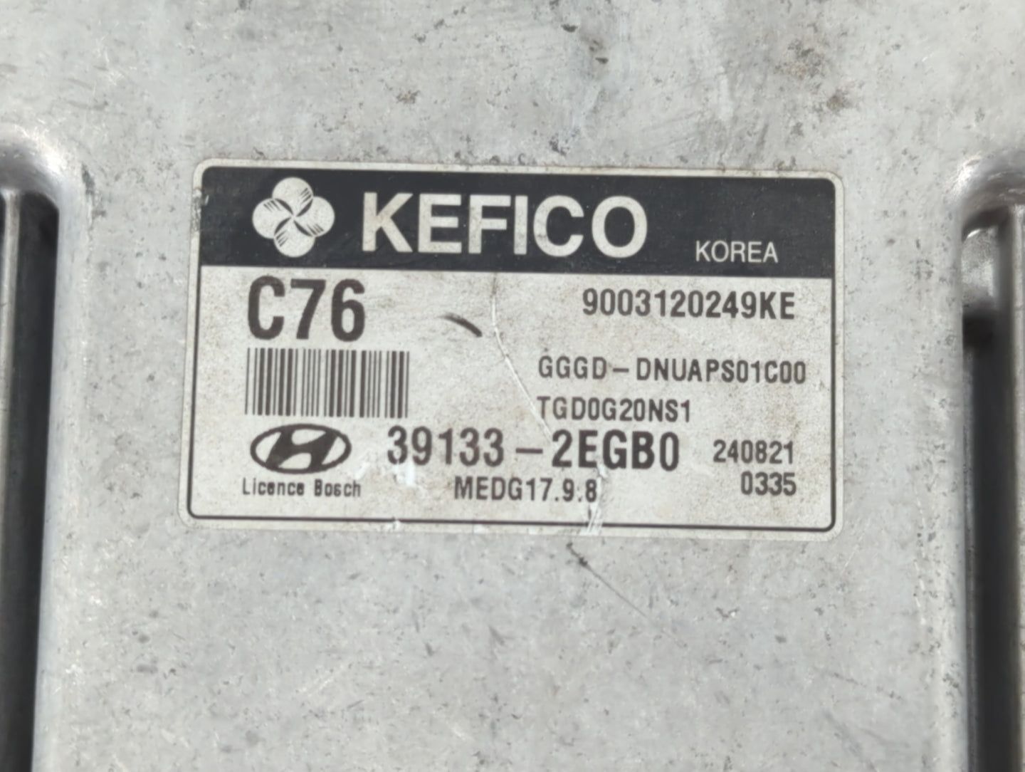 2014 Hyundai Elantra PCM Engine Control Computer ECU ECM PCU OEM P/N:39133-2EGB0 Fits OEM Used Auto Parts - Oemusedautoparts