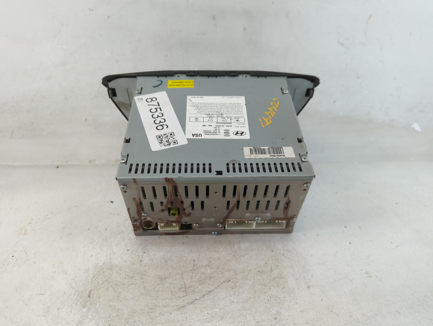 2014-2016 Hyundai Elantra Radio AM FM Cd Player Receiver Replacement P/N:96180-3X165GU Fits Fits 2014 2015 2016 OEM Used Aut
