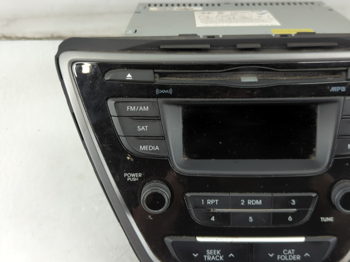 2014-2016 Hyundai Elantra Radio AM FM Cd Player Receiver Replacement P/N:96170-3X156GU Fits Fits 2014 2015 2016 OEM Used Aut