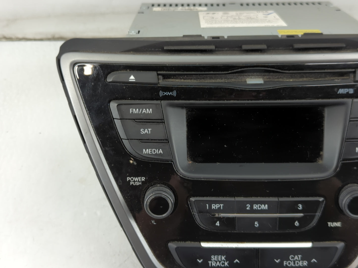 2014-2016 Hyundai Elantra Radio AM FM Cd Player Receiver Replacement P/N:96170-3X156GU Fits Fits 2014 2015 2016 OEM Used Aut