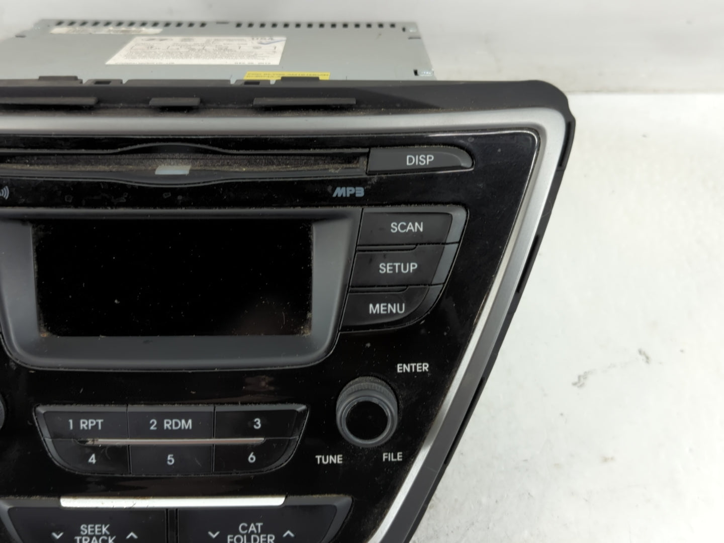 2014-2016 Hyundai Elantra Radio AM FM Cd Player Receiver Replacement P/N:96170-3X156GU Fits Fits 2014 2015 2016 OEM Used Aut