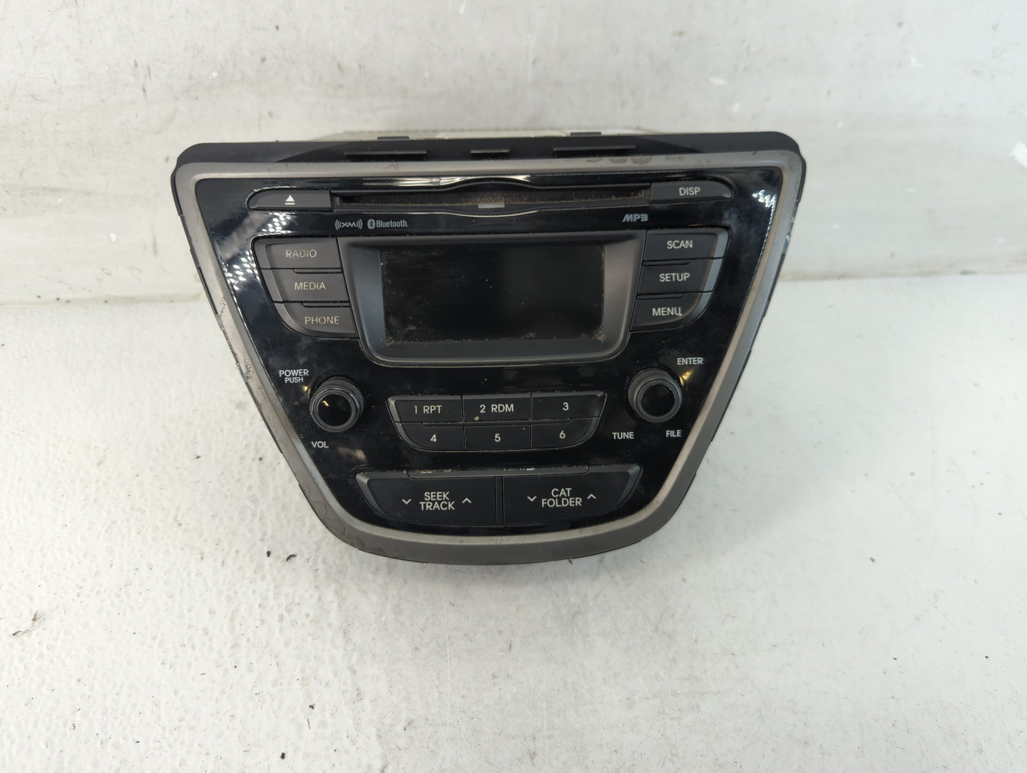 2014 Hyundai Elantra Coupe Radio AM FM Cd Player Receiver Replacement P/N:961703X166GU Fits Fits 2015 OEM Used Auto Parts - 