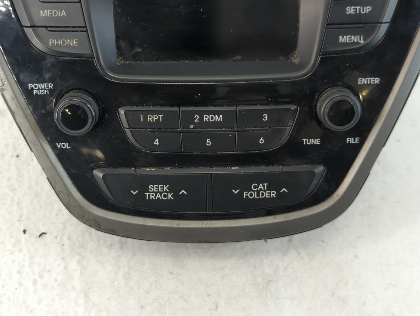 2014 Hyundai Elantra Coupe Radio AM FM Cd Player Receiver Replacement P/N:961703X166GU Fits Fits 2015 OEM Used Auto Parts - 