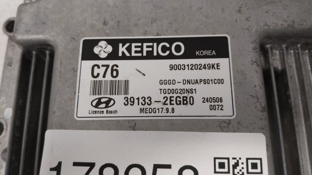 2014 Hyundai Elantra Gt PCM Engine Control Computer ECU ECM PCU OEM P/N:39133-2EGB0 Fits OEM Used Auto Parts - Oemusedautopa