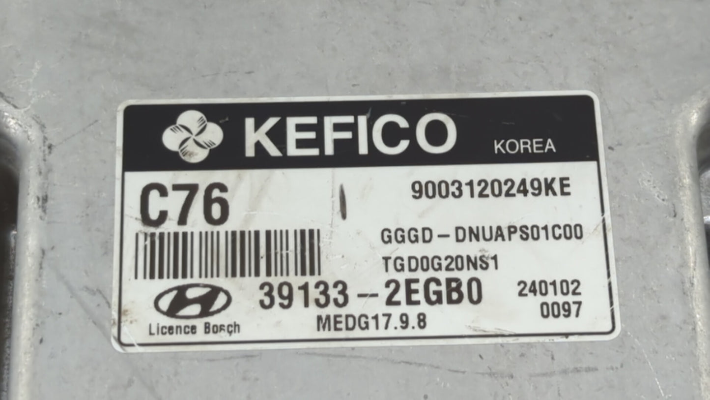 2014 Hyundai Elantra Gt PCM Engine Control Computer ECU ECM PCU OEM P/N:39131-2EGB0 39133-2EGB0 Fits OEM Used Auto Parts - O