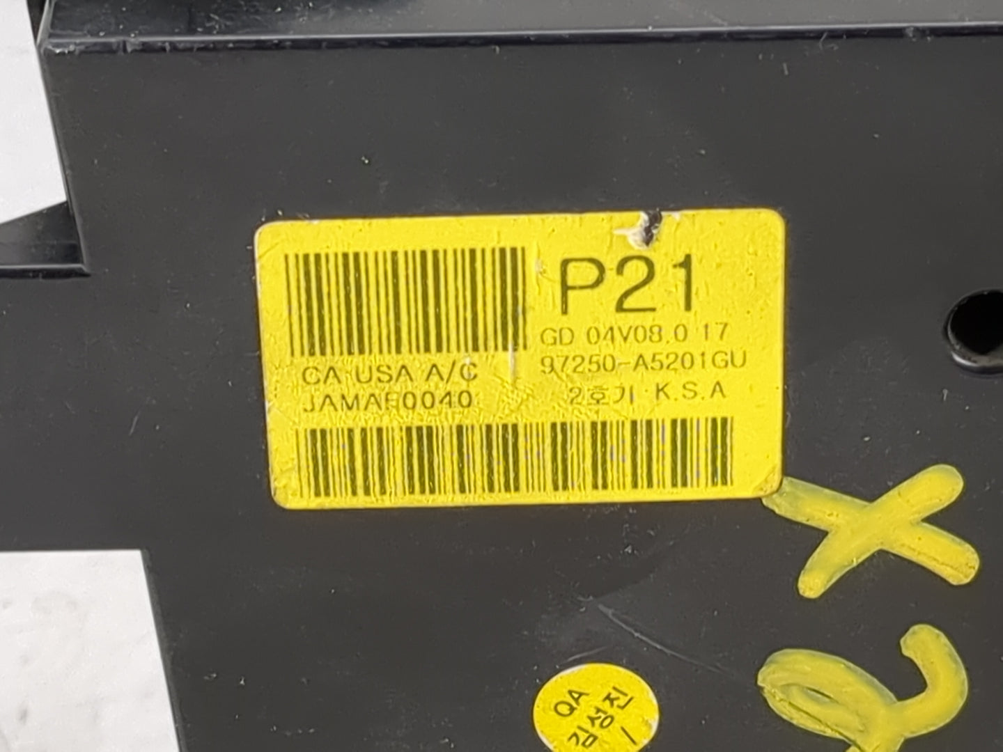 2013-2017 Hyundai Elantra Gt Climate Control Module Temperature AC/Heater Replacement P/N:97250-A5201GU Fits OEM Used Auto P