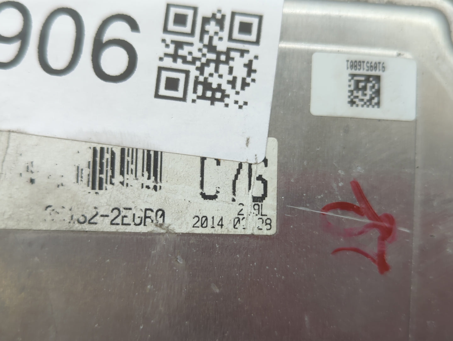 2014 Hyundai Elantra Gt PCM Engine Control Computer ECU ECM PCU OEM P/N:39131-2EGB0 39133-2EGB0 Fits OEM Used Auto Parts - O