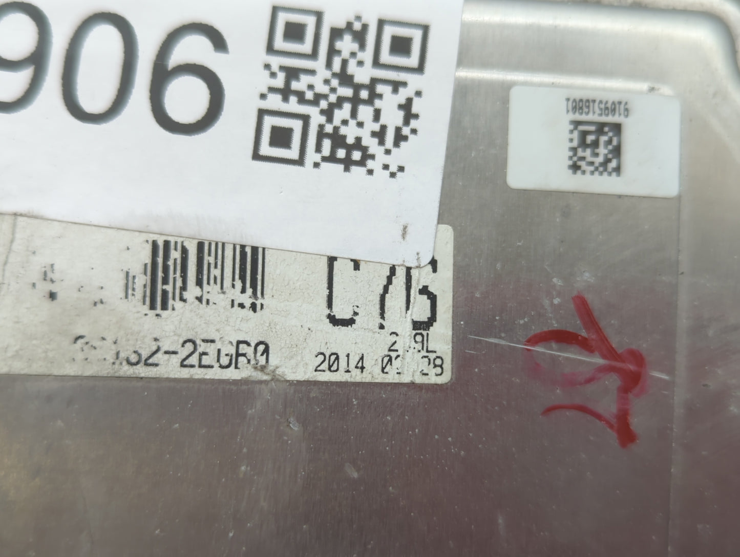 2014 Hyundai Elantra Gt PCM Engine Control Computer ECU ECM PCU OEM P/N:39131-2EGB0 39133-2EGB0 Fits OEM Used Auto Parts - O