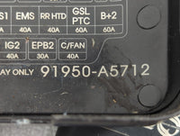 2014-2015 Hyundai Elantra Gt Fusebox Fuse Box Panel Relay Module P/N:91239A5243A 91950-A5712 Fits Fits 2014 2015 OEM Used Au