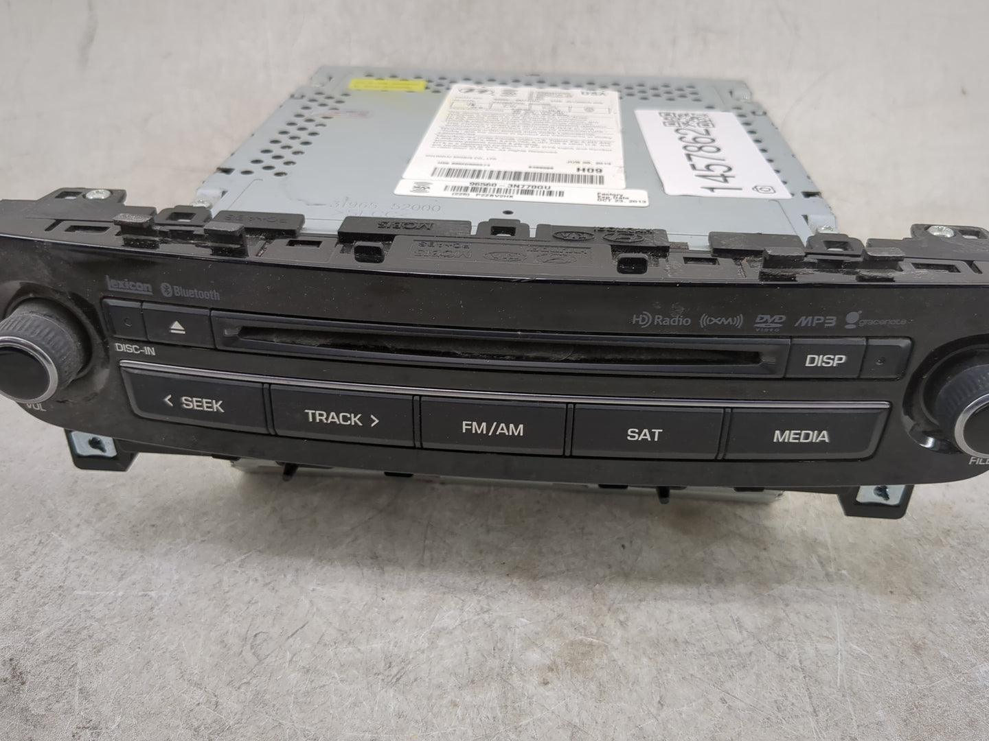 2014 Hyundai Equus Radio AM FM Cd Player Receiver Replacement P/N:96560-3N770GU AN340ETAN, TQ8-AN340ETAN, 5074A-AN340ETKN Fi