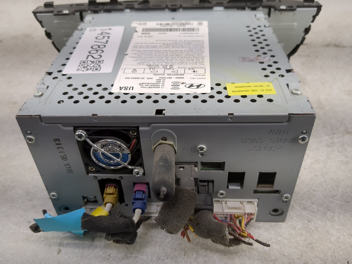 2014 Hyundai Equus Radio AM FM Cd Player Receiver Replacement P/N:96560-3N770GU AN340ETAN, TQ8-AN340ETAN, 5074A-AN340ETKN Fi