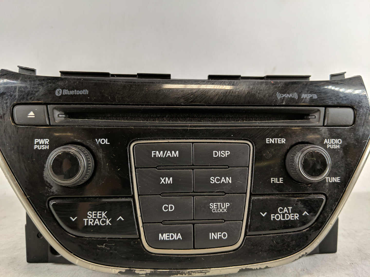 2014-2015 Hyundai Genesis Radio AM FM Cd Player Receiver Replacement P/N:96180-2M118YHG Fits Fits 2014 2015 OEM Used Auto Pa