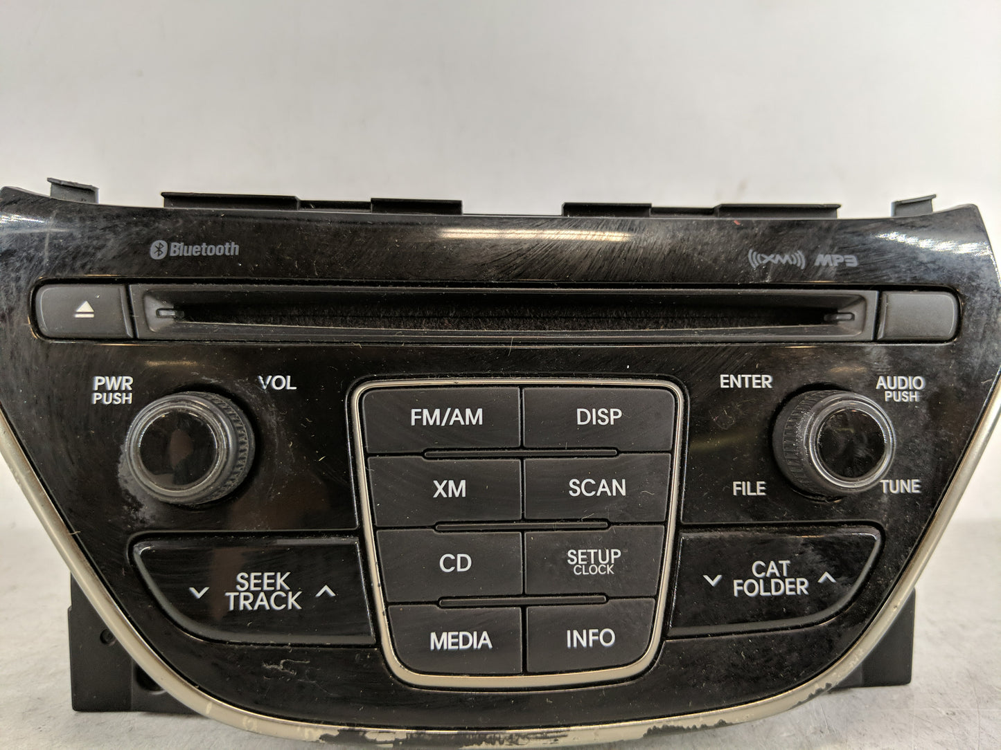 2014-2015 Hyundai Genesis Radio AM FM Cd Player Receiver Replacement P/N:96180-2M118YHG Fits Fits 2014 2015 OEM Used Auto Pa