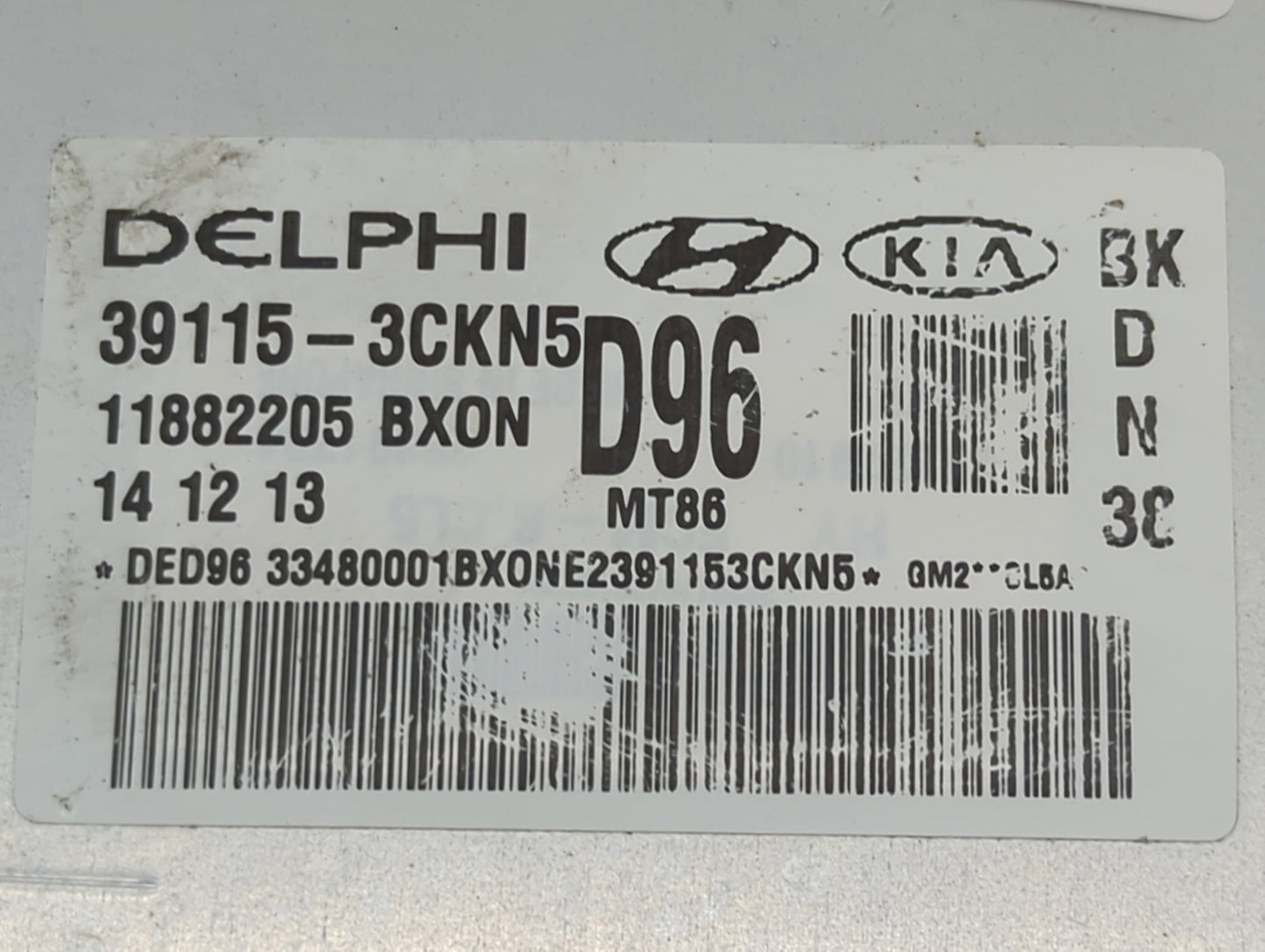 2013-2016 Hyundai Genesis PCM Engine Control Computer ECU ECM PCU OEM P/N:39115-3CKN5 11882205 Fits Fits 2013 2014 2015 2016