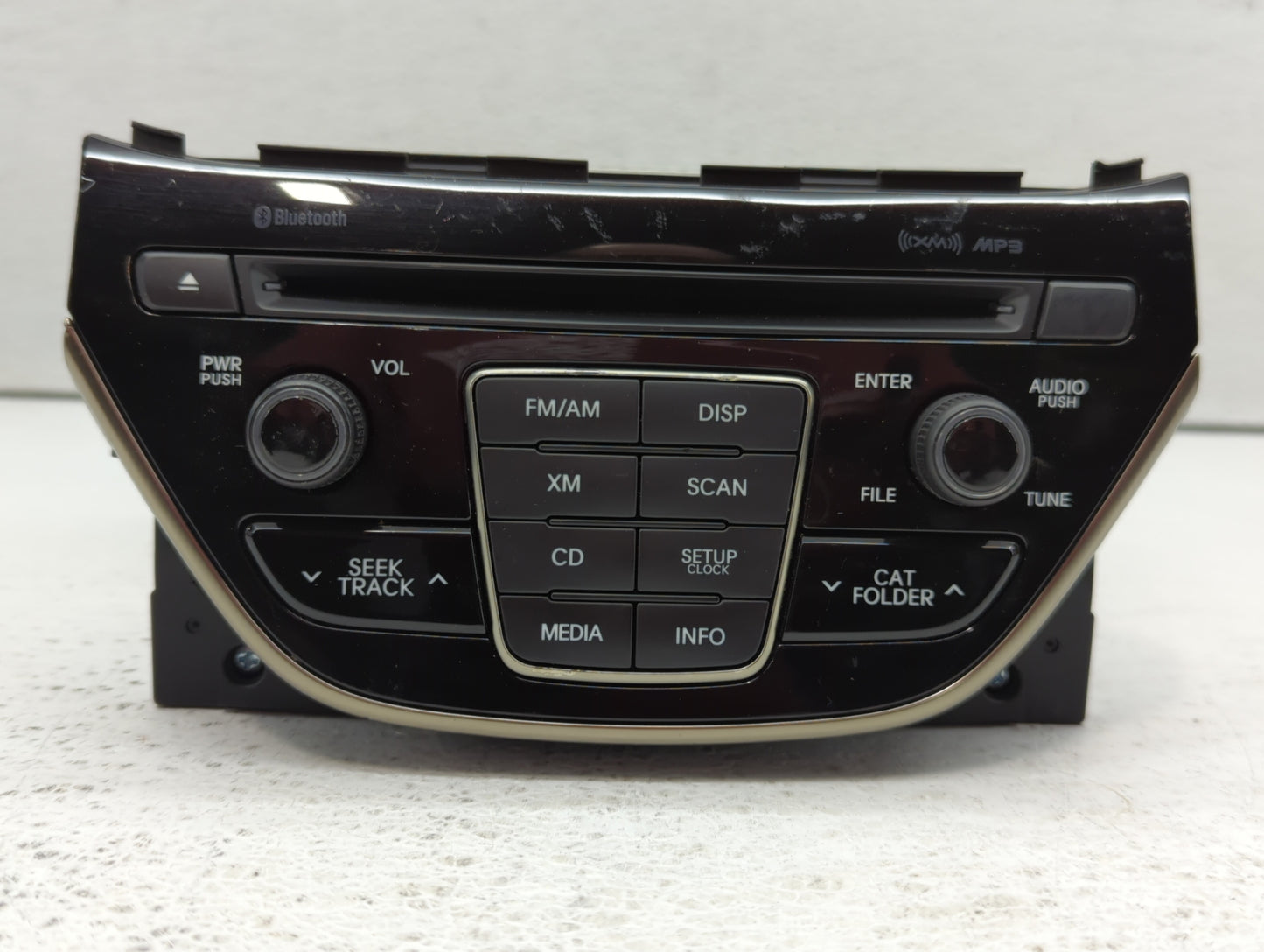 2014-2015 Hyundai Genesis Radio AM FM Cd Player Receiver Replacement P/N:96180-2M118YHG Fits Fits 2014 2015 OEM Used Auto Pa