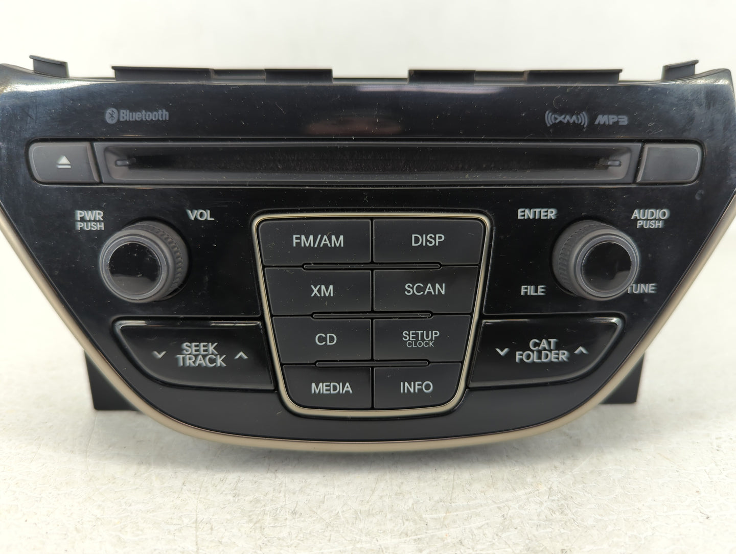 2014-2015 Hyundai Genesis Radio AM FM Cd Player Receiver Replacement P/N:96180-2M118YHG Fits Fits 2014 2015 OEM Used Auto Pa