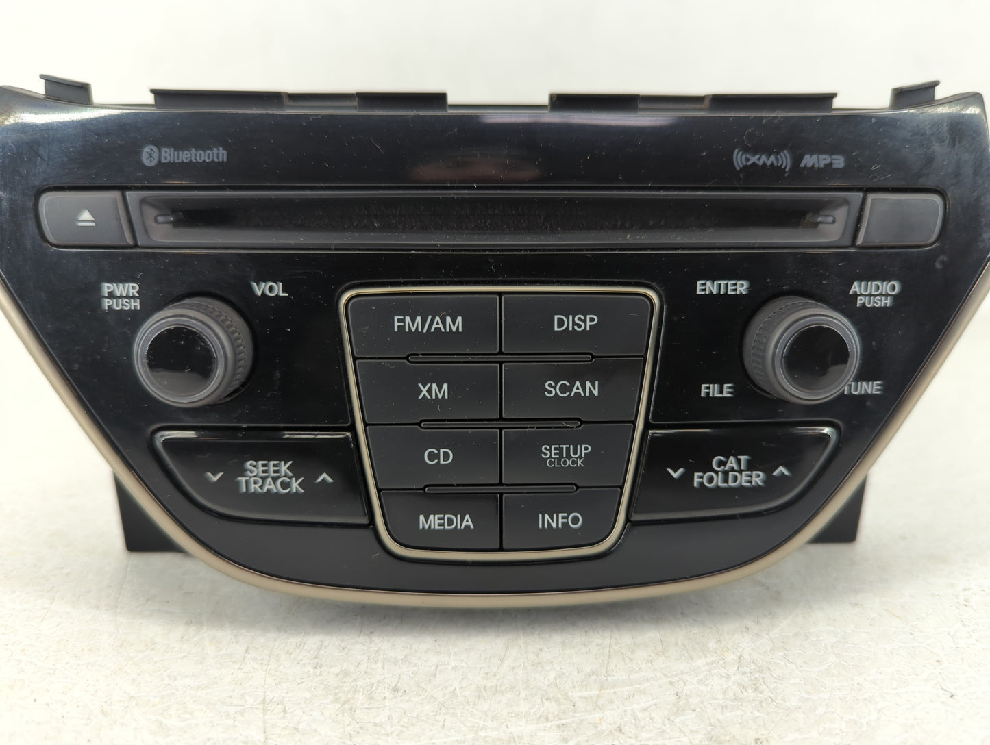 2014-2015 Hyundai Genesis Radio AM FM Cd Player Receiver Replacement P/N:96180-2M118YHG Fits Fits 2014 2015 OEM Used Auto Pa