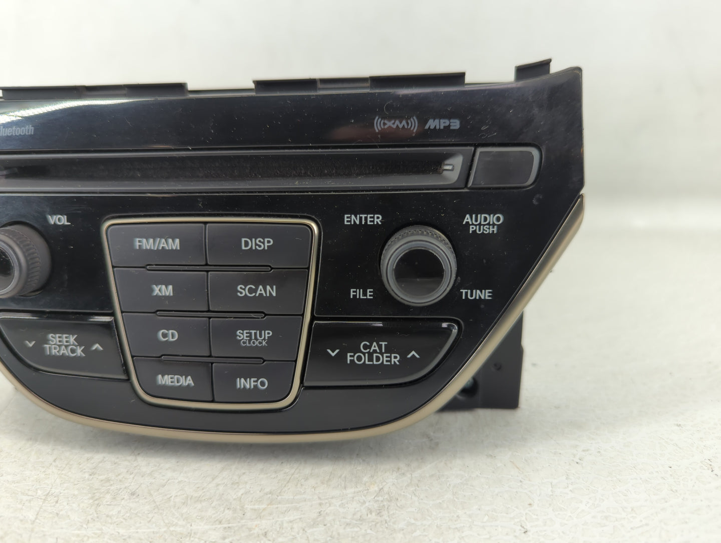 2014-2015 Hyundai Genesis Radio AM FM Cd Player Receiver Replacement P/N:96180-2M118YHG Fits Fits 2014 2015 OEM Used Auto Pa