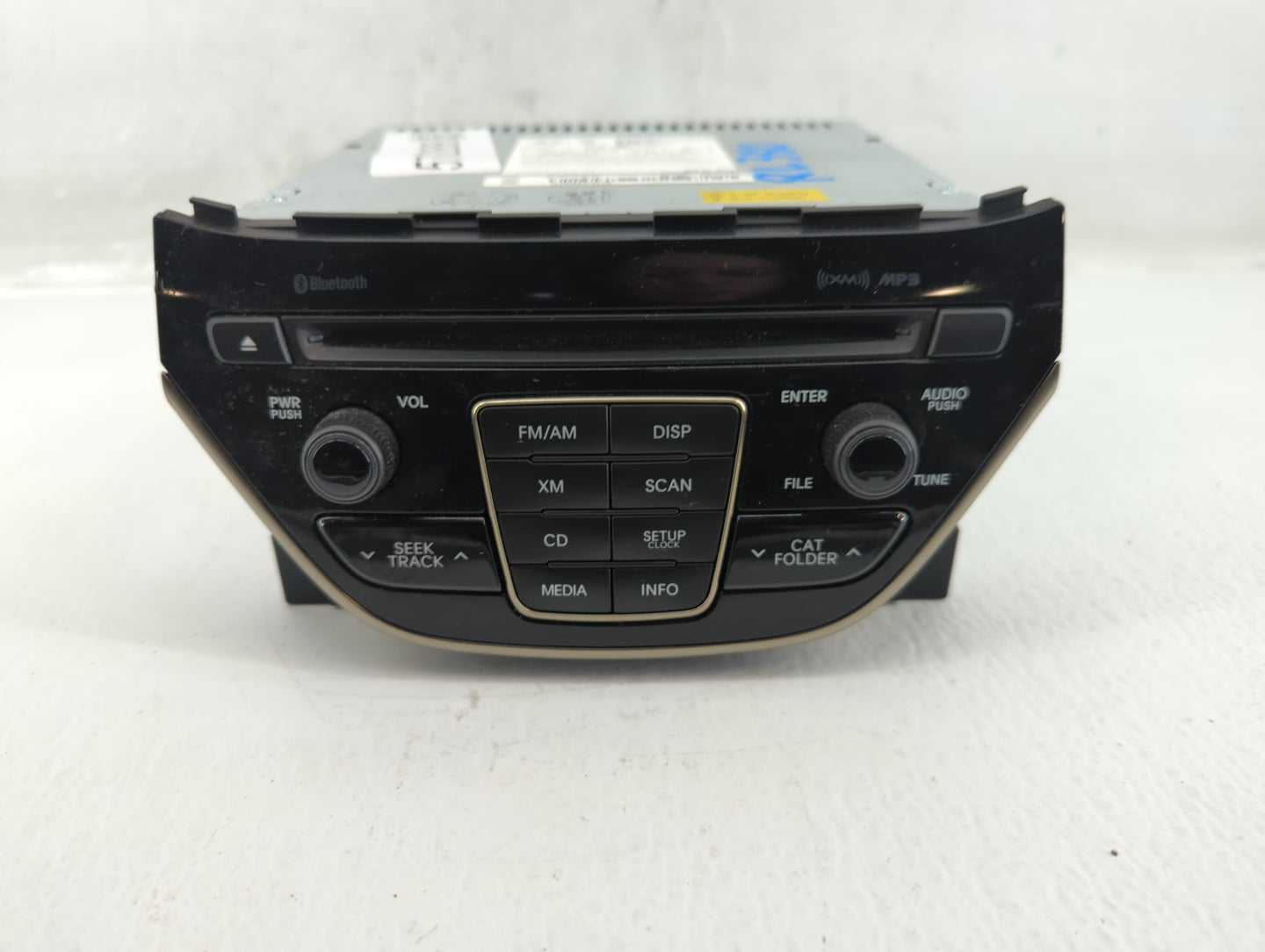 2014-2015 Hyundai Genesis Radio AM FM Cd Player Receiver Replacement P/N:96180-2M118YHG Fits Fits 2014 2015 OEM Used Auto Pa