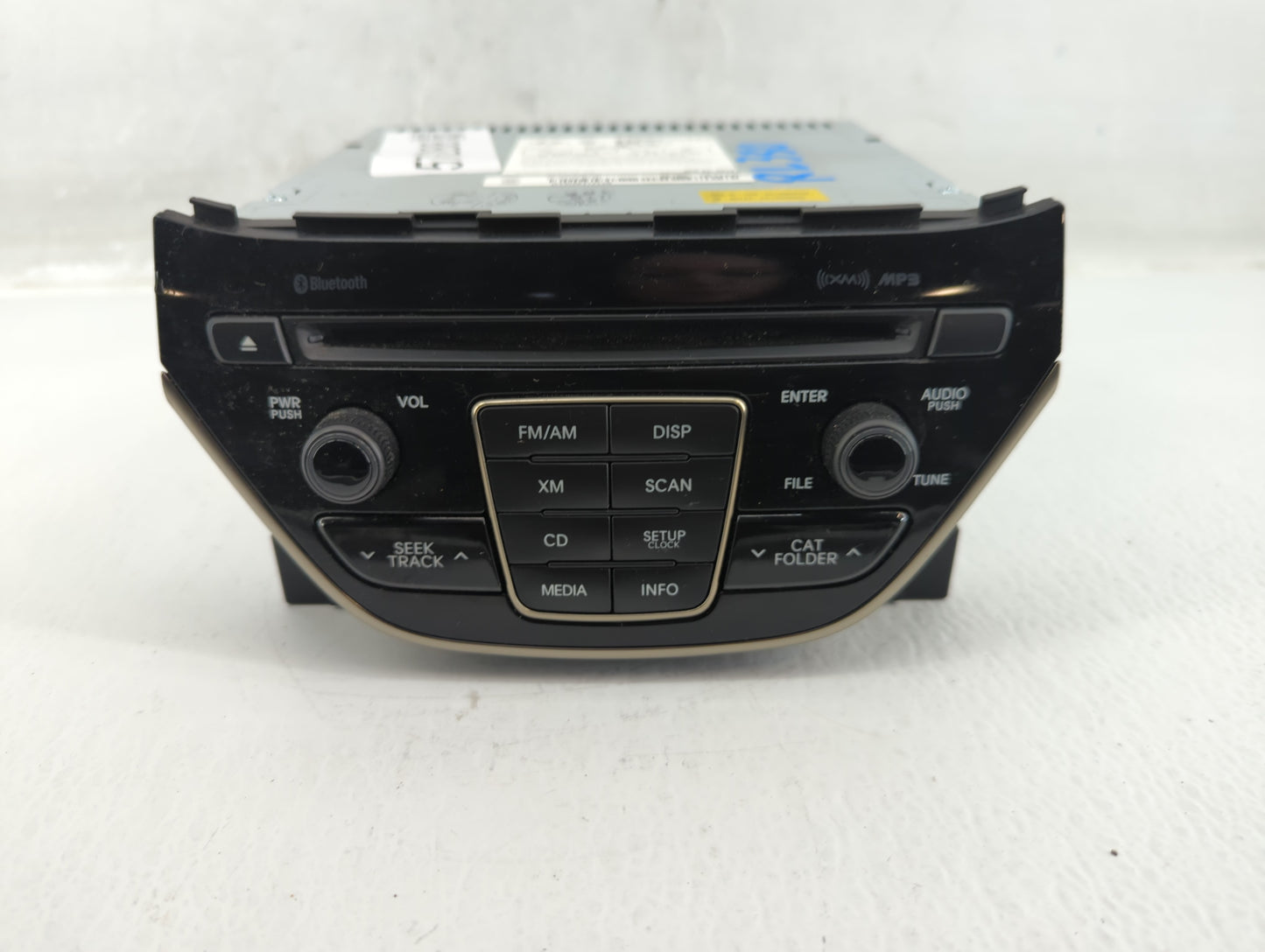 2014-2015 Hyundai Genesis Radio AM FM Cd Player Receiver Replacement P/N:96180-2M118YHG Fits Fits 2014 2015 OEM Used Auto Pa