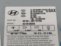 2014-2015 Hyundai Genesis Radio AM FM Cd Player Receiver Replacement P/N:96180-2M118YHG Fits Fits 2014 2015 OEM Used Auto Pa